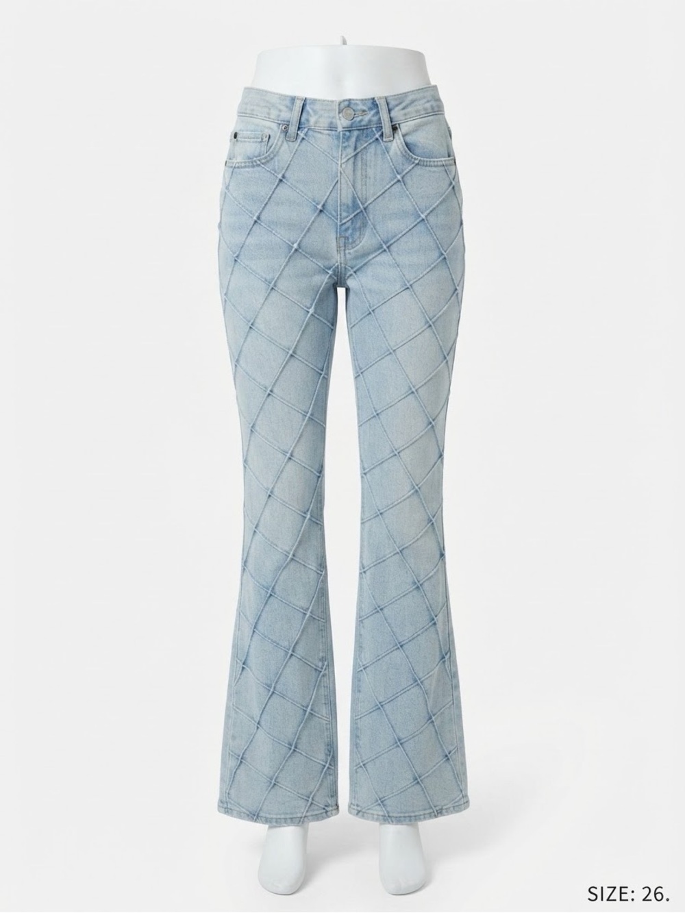 PacSun Diamond Quilted bootcut Jeans